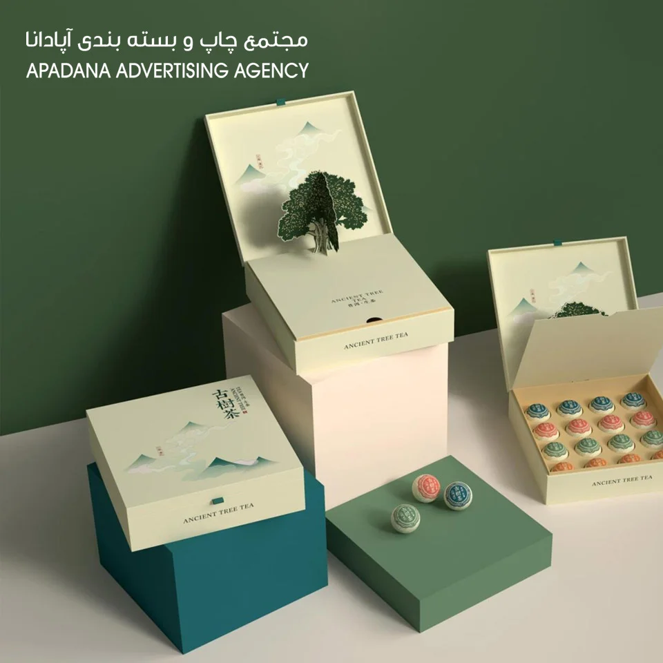 بسته بندی خلاقانه چاپ آپادانا