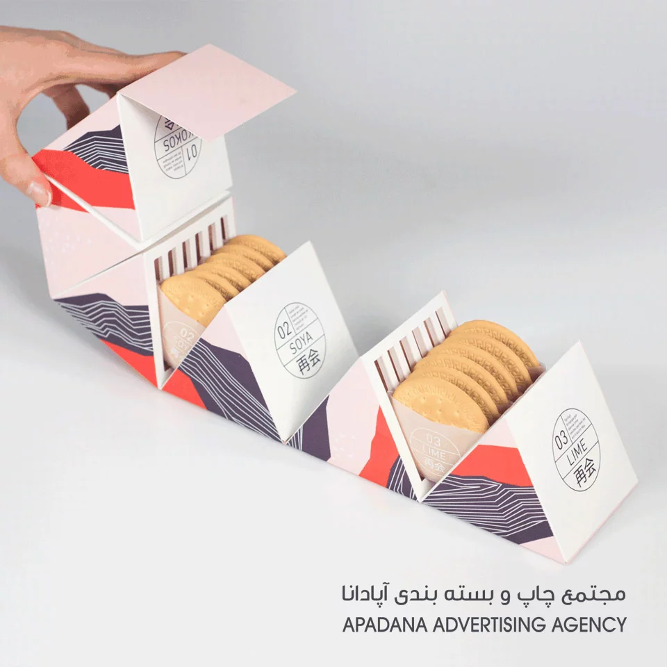 بسته بندی خلاقانه بیسکوییت