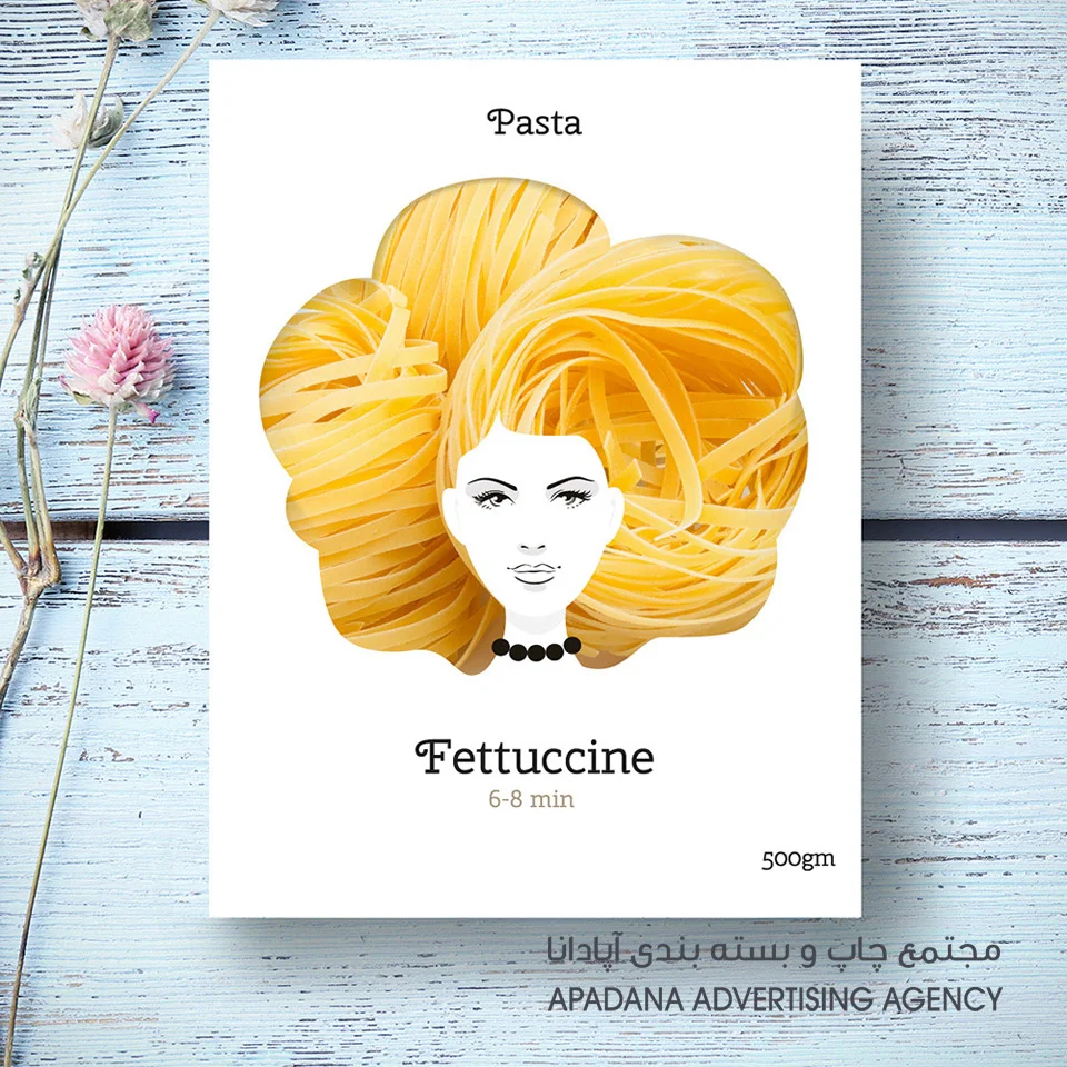 بسته بندی خلاقانه اسپاگتی