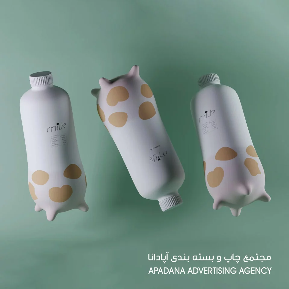 بسته بندی خلاقانه شیر